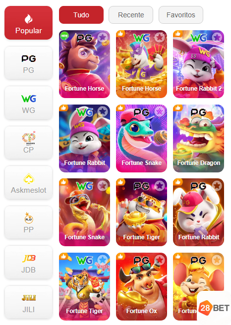 Experiência de Jogos 28bet.com